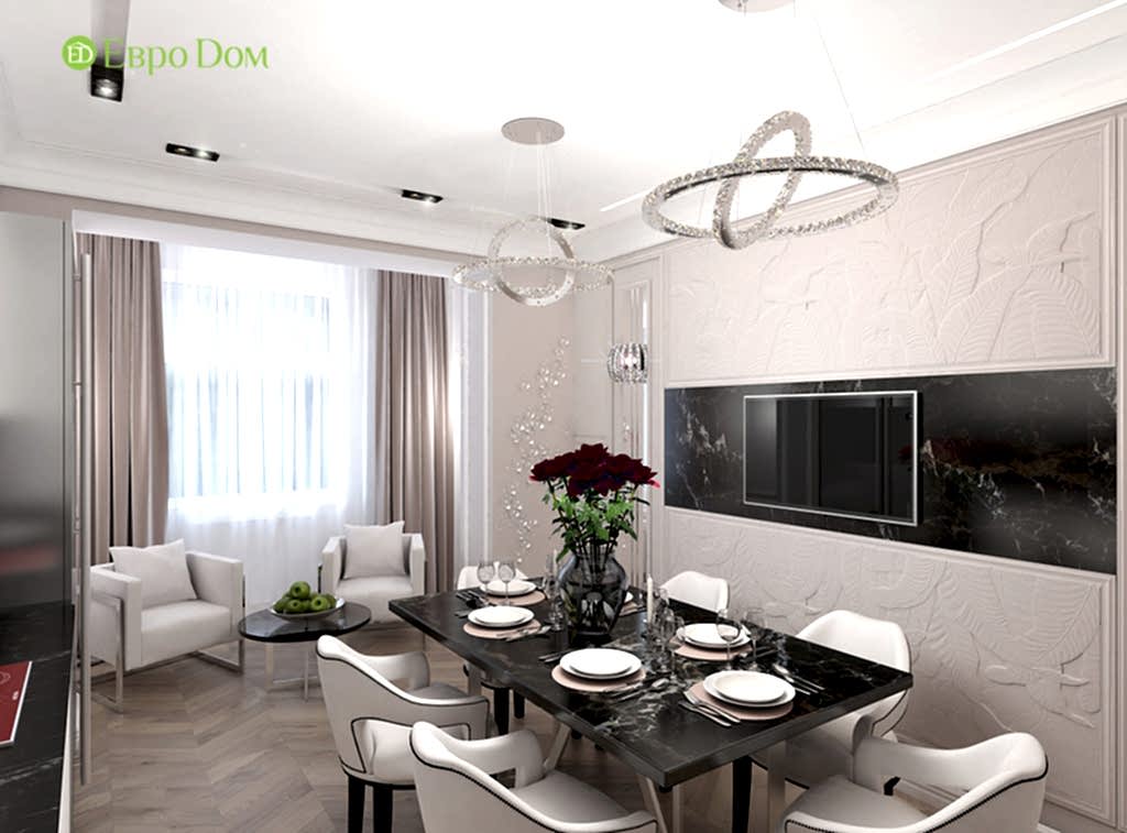 Дизайн 4-комнатной квартиры в стиле ар-деко. Фото 06