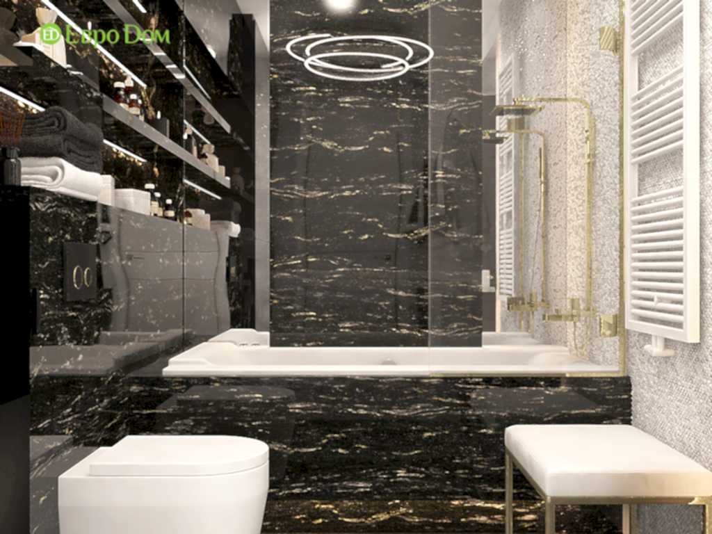 Дизайн 4-комнатной квартиры в стиле ар-деко. Фото 012