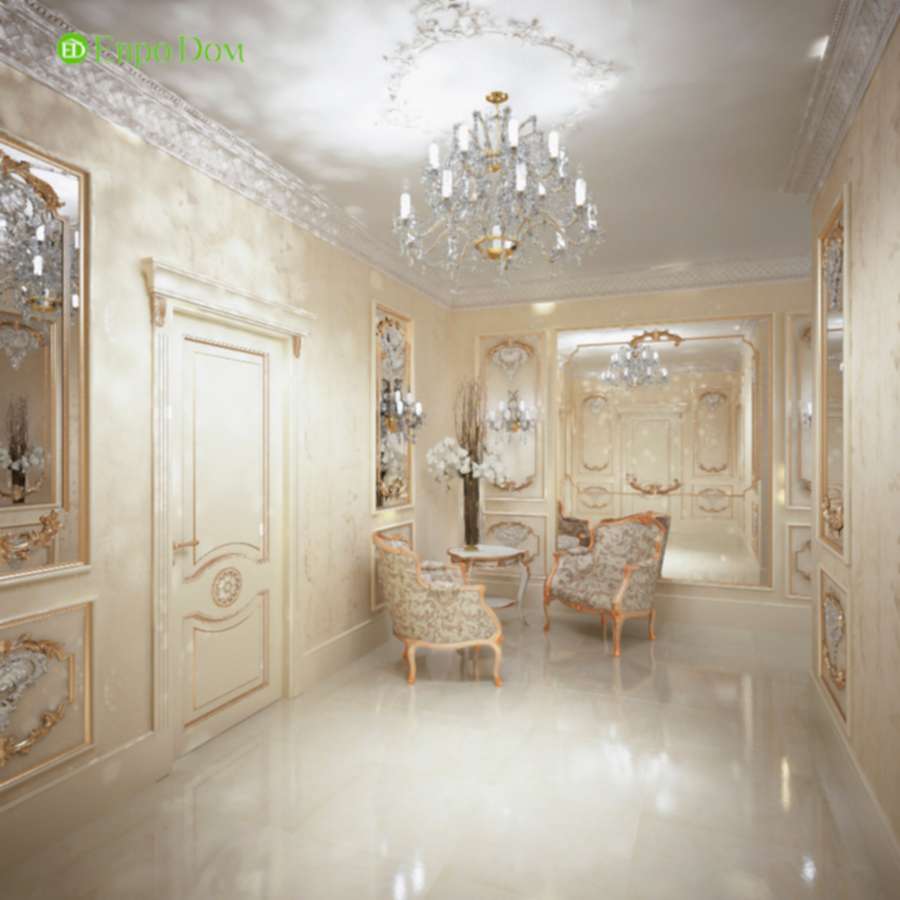 Дизайн интерьера коттеджа 251 кв. м в стиле барокко. Фото 02