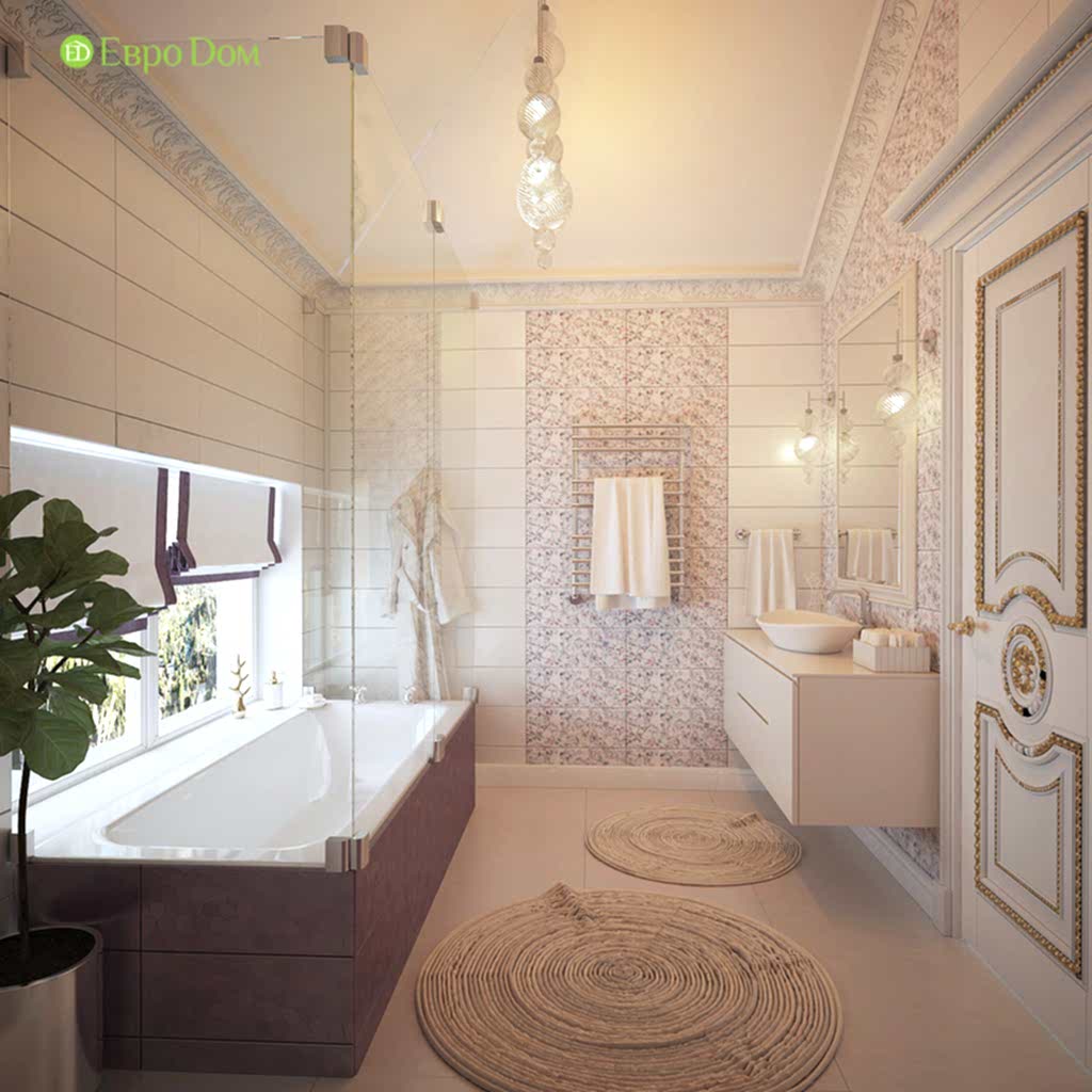 Дизайн интерьера коттеджа 251 кв. м в стиле барокко. Фото 022