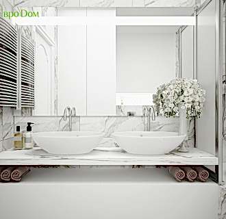 Дизайн трехкомнатной квартиры 88 кв. м в современном стиле. Фото проекта