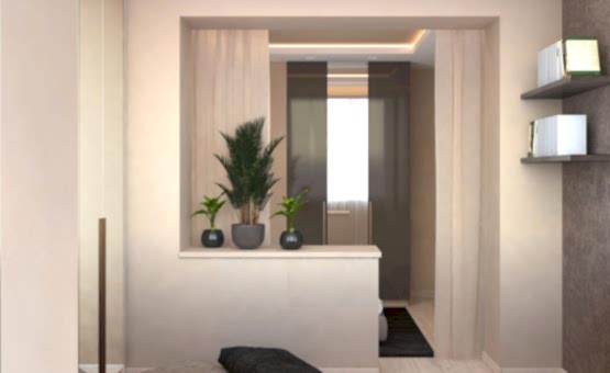 Дизайн интерьера 1-комнатной квартиры 41 кв.м. по адресу г. Красногорск, ул. Истринская, 13А. Фото 1