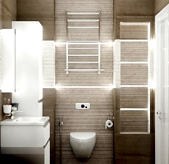 Дизайн двухкомнатной квартиры 52 кв. м в современном стиле. Фото проекта