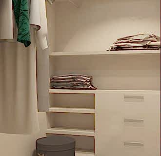 Дизайн двухкомантной квартиры 57 кв. м в современном стиле. Фото проекта