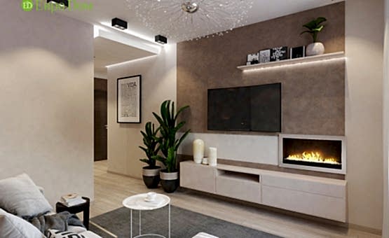 Дизайн интерьера 2-комнатной квартиры 57 кв.м. по адресу МО, Красногорский р-н, п. Отрадное д. 11, к. 1. Фото 3