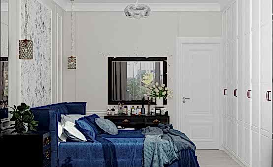 Дизайн интерьера 2-комнатной квартиры 60 кв.м. по адресу г. Алматы, Астрадамский пр-д, д. 4а, к. 2, ЖК Северные ворота. Фото 1