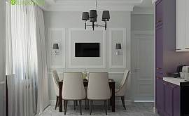 Дизайн интерьера 2-комнатной квартиры 60 кв.м. по адресу г. Алматы, Астрадамский пр-д, д. 4а, к. 2, ЖК Северные ворота. Фото 4