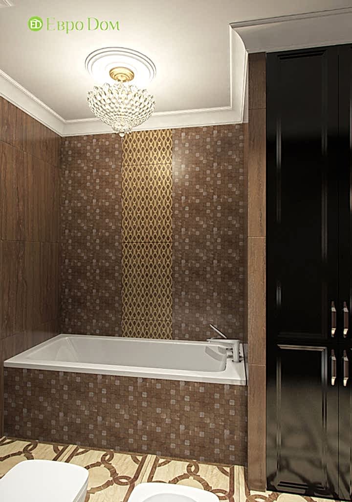 Дизайн трехкомнатной квартиры в английском стиле. Фото 03