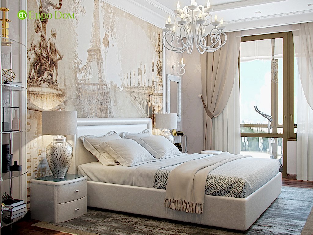 Дизайн трехкомнатной квартиры в английском стиле. Фото 017