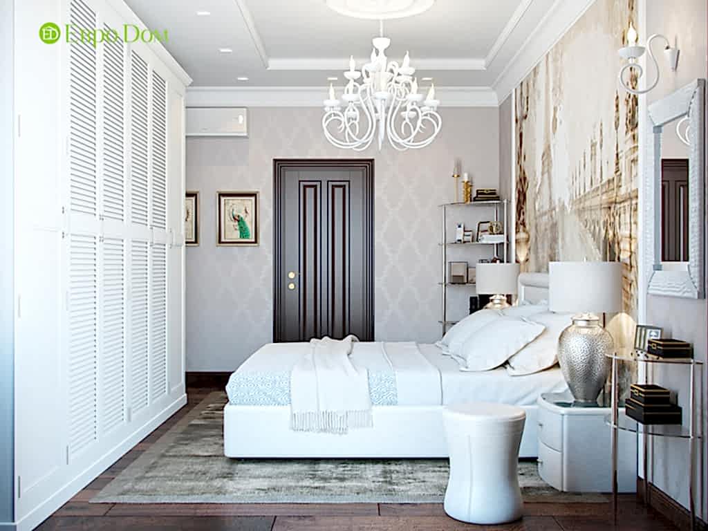 Дизайн трехкомнатной квартиры в английском стиле. Фото 018