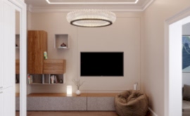 Дизайн интерьера 4-комнатной квартиры 134 кв.м. по адресу г. Алматы, ул. Ленинский проспект, д. 103. Фото 3