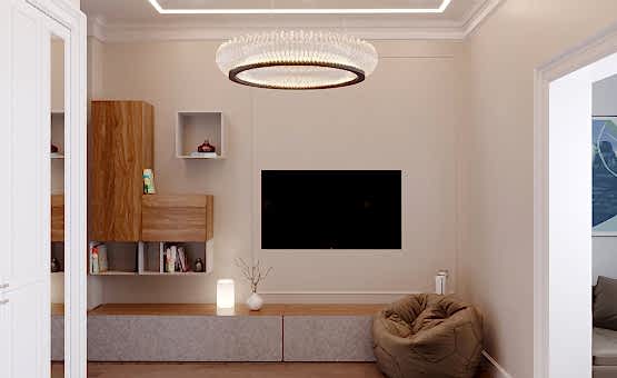 Дизайн интерьера 4-комнатной квартиры 134 кв.м. по адресу г. Алматы, ул. Ленинский проспект, д. 103. Фото 3