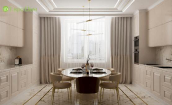 Дизайн интерьера 4-комнатной квартиры 134 кв.м. по адресу г. Алматы, ул. Ленинский проспект, д. 103. Фото 4