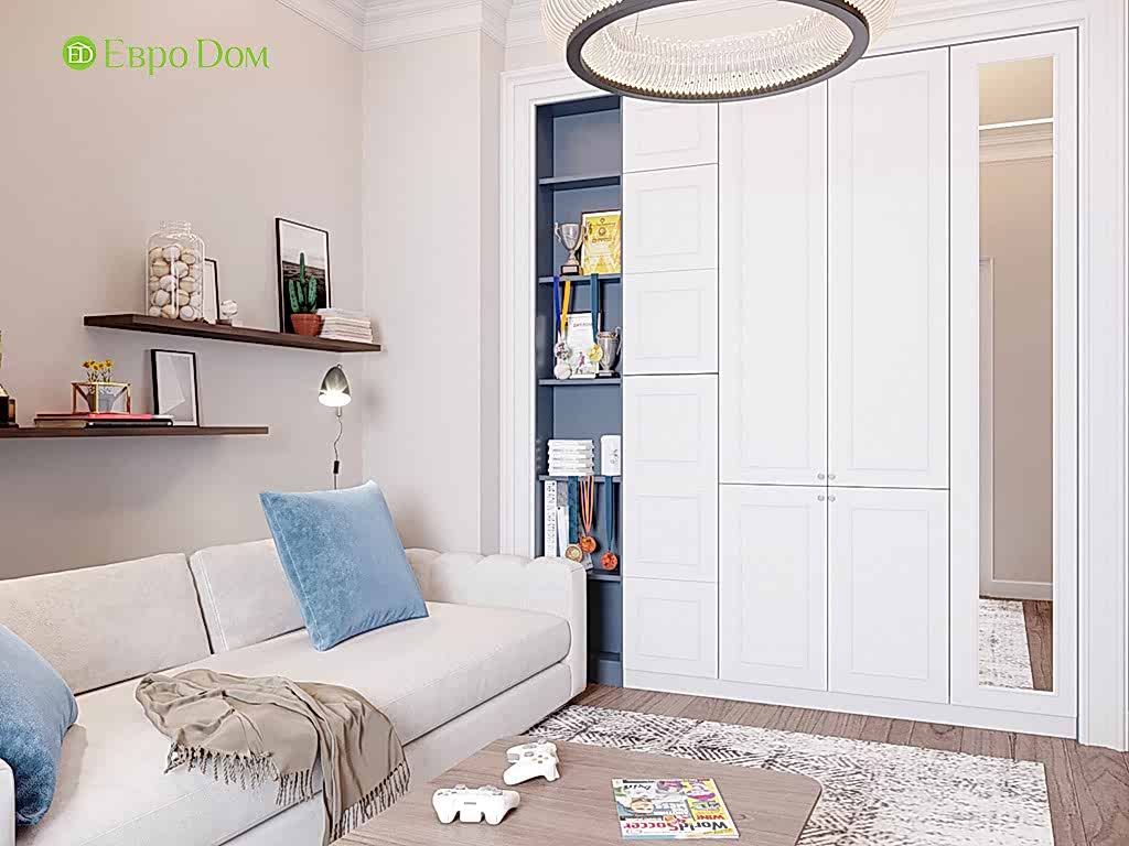 Дизайн 4-комнатной квартиры в современном стиле. Фото 010