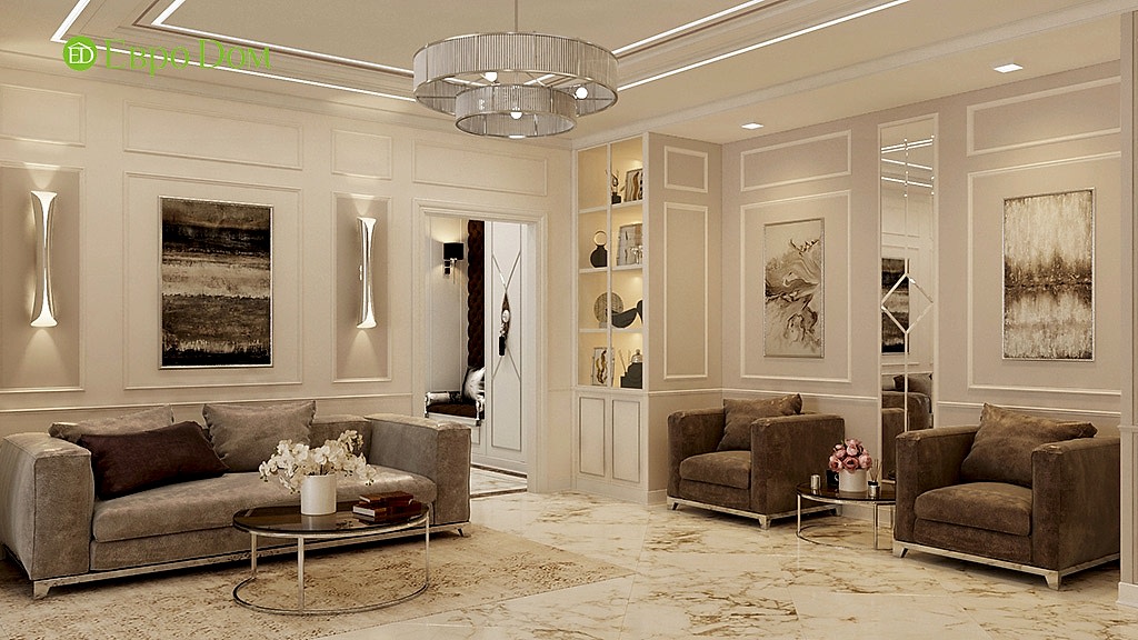 Дизайн квартиры в современном стиле: 24 фото