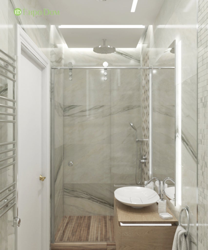 Дизайн 4-комнатной квартиры в современном стиле. Фото 021