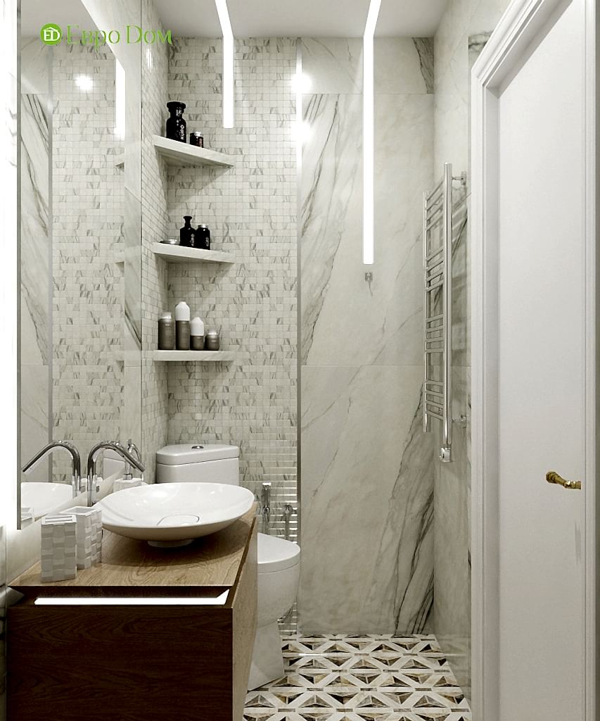 Дизайн 4-комнатной квартиры в современном стиле. Фото 023