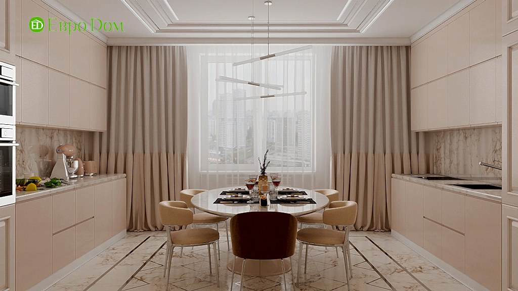 Дизайн 4-комнатной квартиры в современном стиле. Фото 028