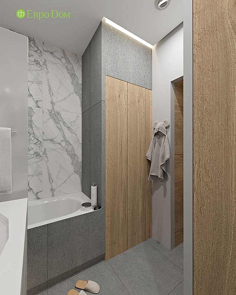 Дизайн 1-комнатной квартиры в современном стиле. Фото 04