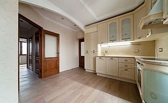 Ремонт трехкомнатной квартиры 74 кв. м в стиле неоклассика. Фото проекта