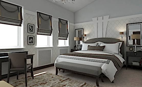 Дизайн интерьера частного дома 490 кв.м. по адресу МО, Подольский р-н, пос. Быковка, ул. Лесная. Фото 1