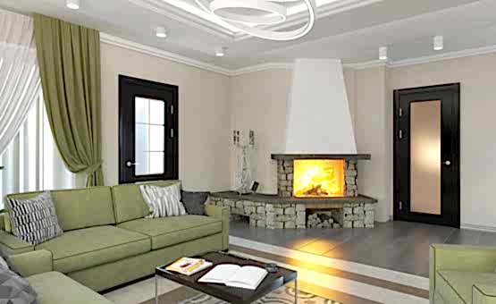 Дизайн интерьера частного дома 490 кв.м. по адресу МО, Подольский р-н, пос. Быковка, ул. Лесная. Фото 2