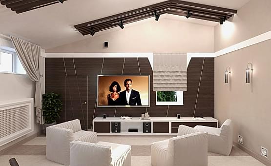 Дизайн интерьера частного дома 490 кв.м. по адресу МО, Подольский р-н, пос. Быковка, ул. Лесная. Фото 4