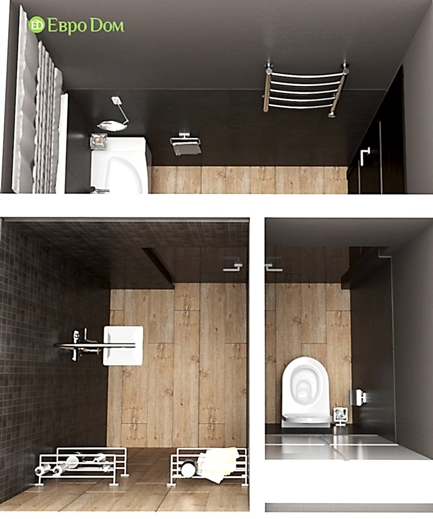 Дизайн 10-комнатного коттеджа в современном стиле. Фото 053