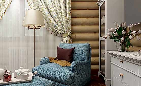 Дизайн интерьера деревянного дома 190 кв.м. по адресу Тверская область, СНТ 