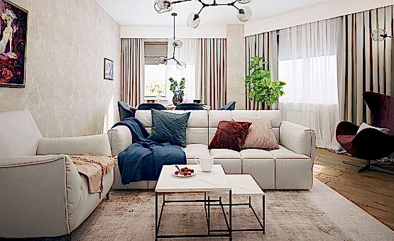 Дизайн интерьера 2-комнатной квартиры