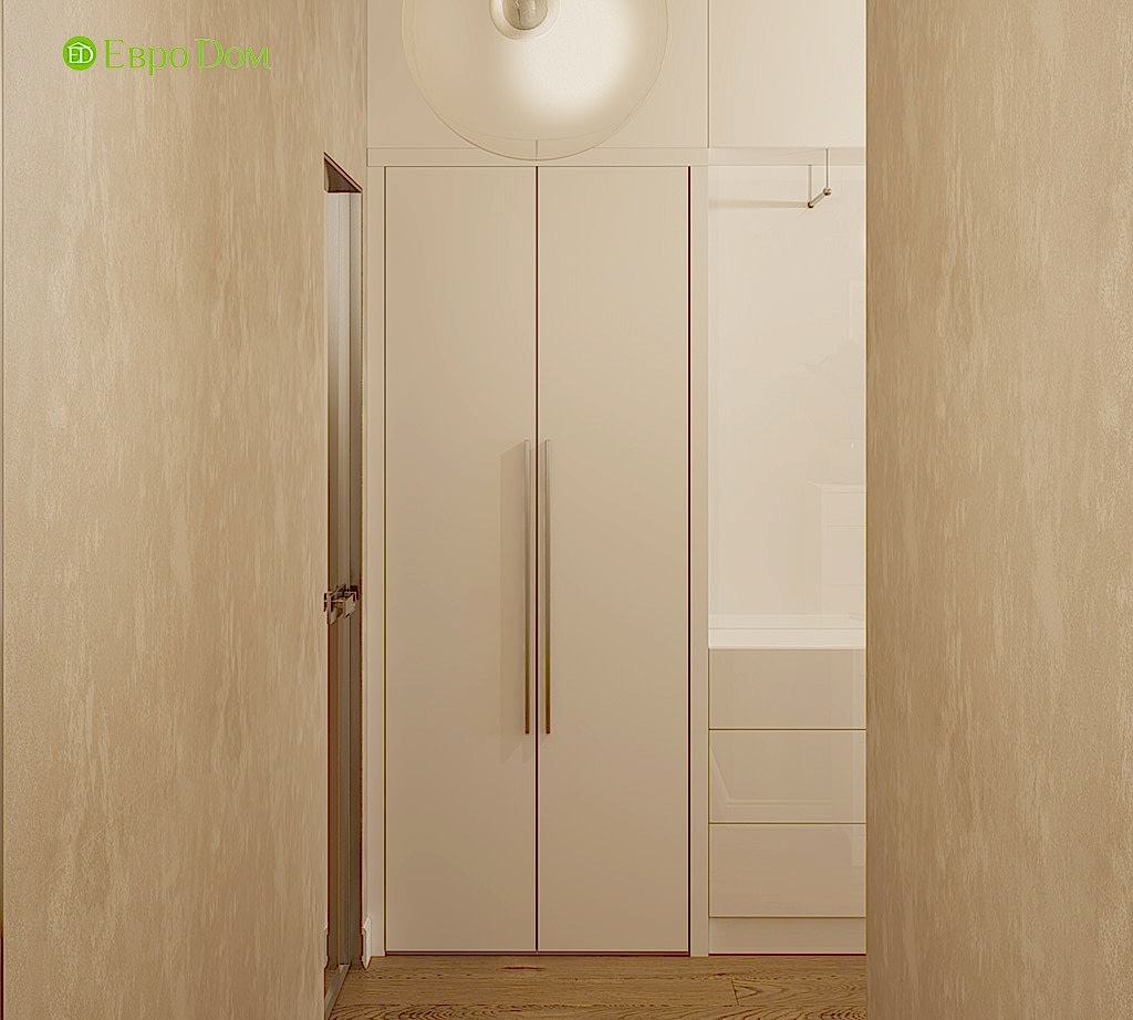 Дизайн двухкомнатной квартиры 70 кв. м в современном стиле. Фото 010