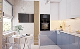 Дизайн интерьера 2-комнатной квартиры 70 кв.м. по адресу г. Алматы, ул. Краснобогатырская, д. 24, ЖК Яуза Парк. Фото 3