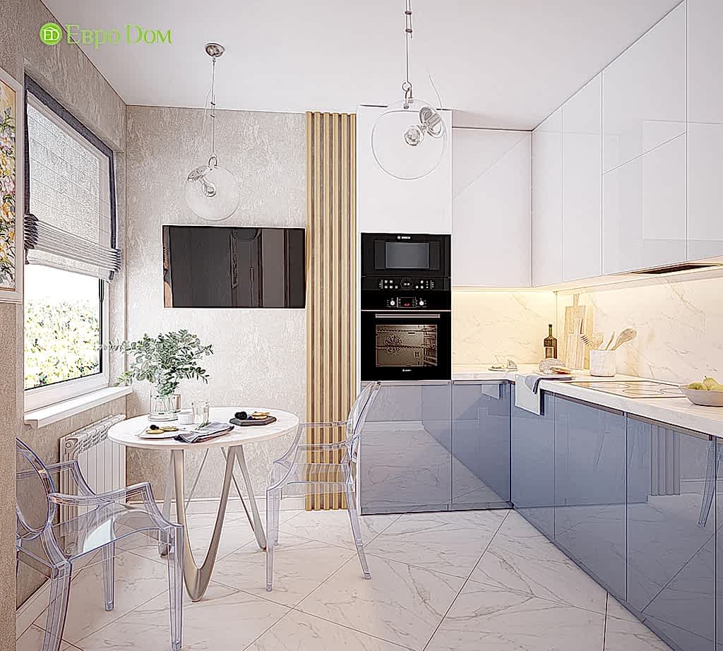 Дизайн двухкомнатной квартиры 70 кв. м в современном стиле. Фото 04