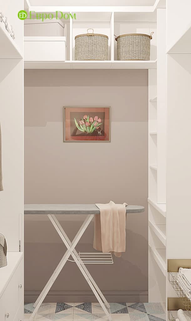 Дизайн двухкомнатной квартиры 70 кв. м в современном стиле. Фото 014