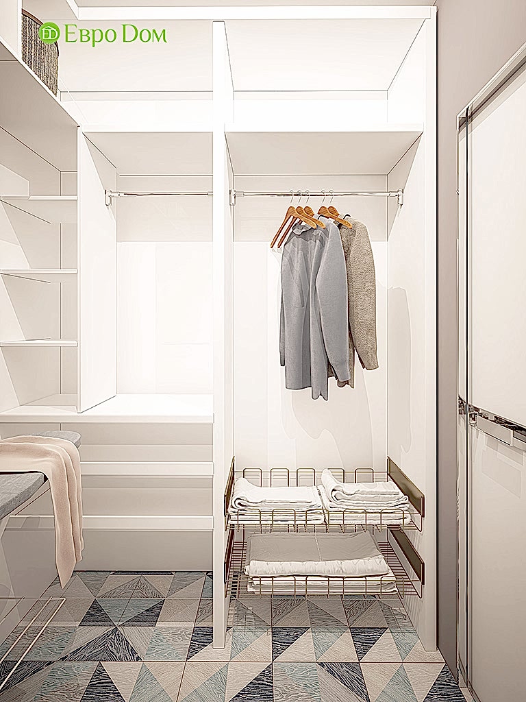 Дизайн двухкомнатной квартиры 70 кв. м в современном стиле. Фото 015