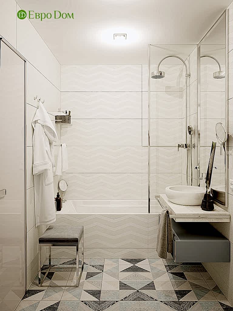 Дизайн двухкомнатной квартиры 70 кв. м в современном стиле. Фото 017