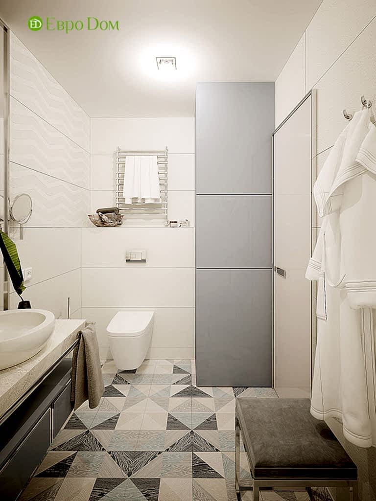 Дизайн двухкомнатной квартиры 70 кв. м в современном стиле. Фото 019