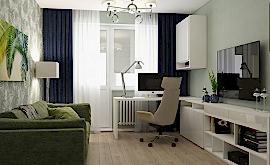 Дизайн интерьера 3-комнатной квартиры 120 кв.м. по адресу г. Алматы, 1-й Нагатинский пр-д, д. 11, к. 1, ЖК Скайфорт. Фото 1