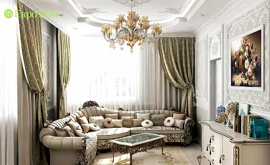 Дизайн интерьера 3-комнатной квартиры