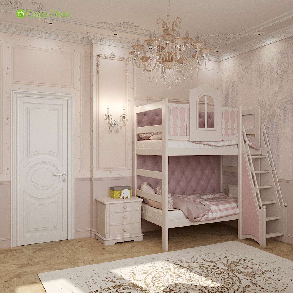 Дизайн трехкомнатной квартиры в классическом стиле. Фото 04