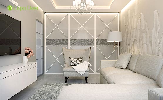 Дизайн интерьера 4-комнатной квартиры 104 кв.м. по адресу г. Алматы, Мичуринский проспект, д. 35. Фото 4