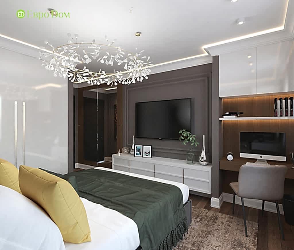 Дизайн четырехкомнатной квартиры 115 м2 в стиле неоклассика. Фото 05