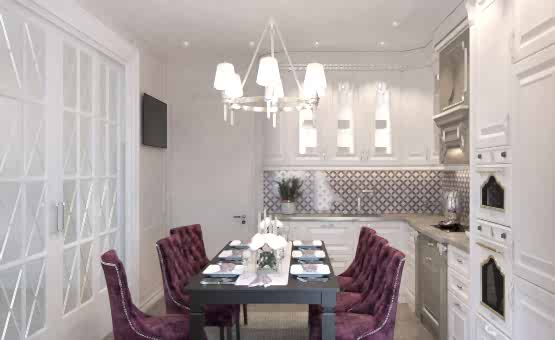 Дизайн интерьера 4-комнатной квартиры 114 кв.м. по адресу г. Алматы, ул. Озерная, д. 9, ЖК О7. Фото 1