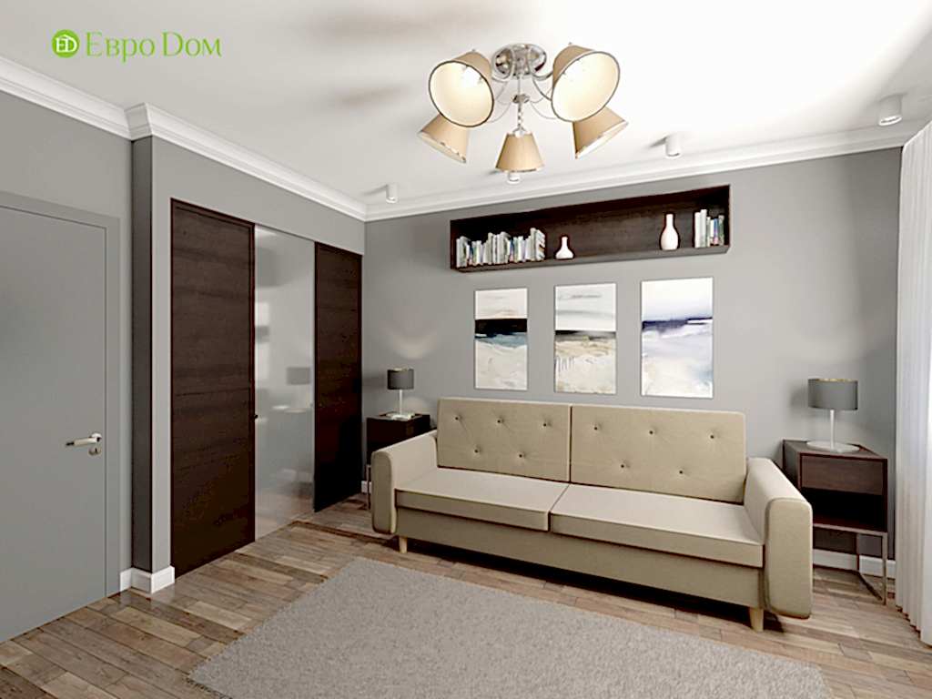 Дизайн четырехкомнатной квартиры 115 м2 в стиле неоклассика. Фото 016