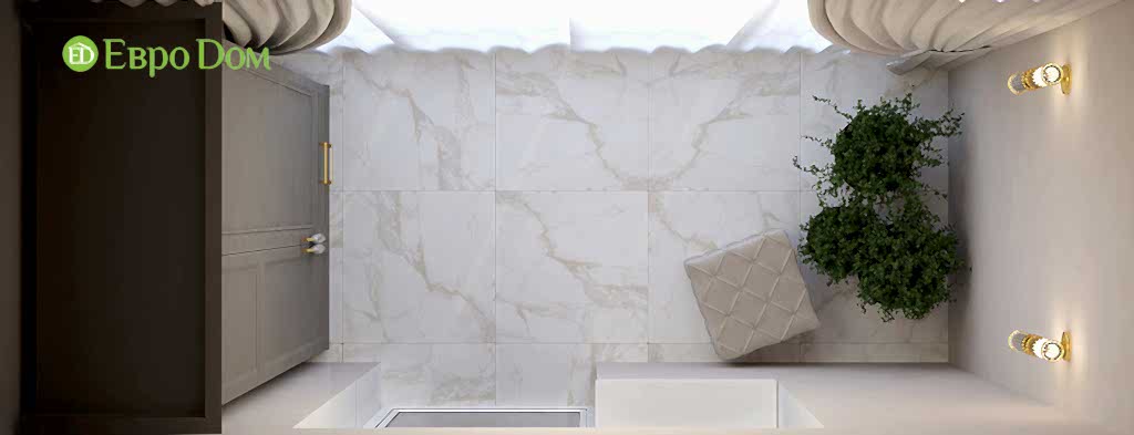 Дизайн четырехкомнатной квартиры 115 м2 в стиле неоклассика. Фото 024