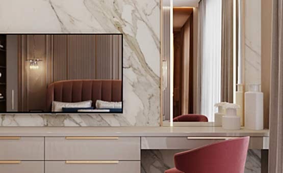 Дизайн интерьера 3-комнатной квартиры 95 кв.м. по адресу г. Алматы, ул. Авиационная, д. 77, к. 2, ЖК Алые Паруса. Фото 2