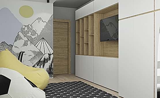 Дизайн интерьера 3-комнатной квартиры 106 кв.м. по адресу МО, Красногорский район, пос. Отрадненское, ул. Новотушинская,  д. 3, ЖК «Новое Тушино». Фото 2