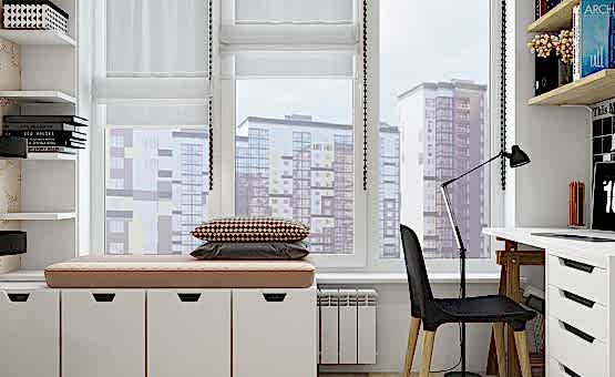 Дизайн интерьера 3-комнатной квартиры 106 кв.м. по адресу МО, Красногорский район, пос. Отрадненское, ул. Новотушинская,  д. 3, ЖК «Новое Тушино». Фото 3