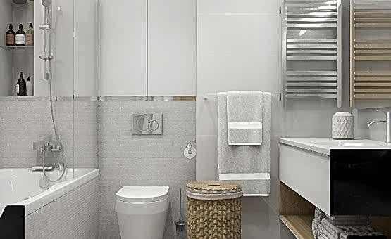 Дизайн интерьера 3-комнатной квартиры 106 кв.м. по адресу МО, Красногорский район, пос. Отрадненское, ул. Новотушинская,  д. 3, ЖК «Новое Тушино». Фото 4